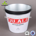 Galvanized Metal and Tinplate Ice Bucket with round and square shape